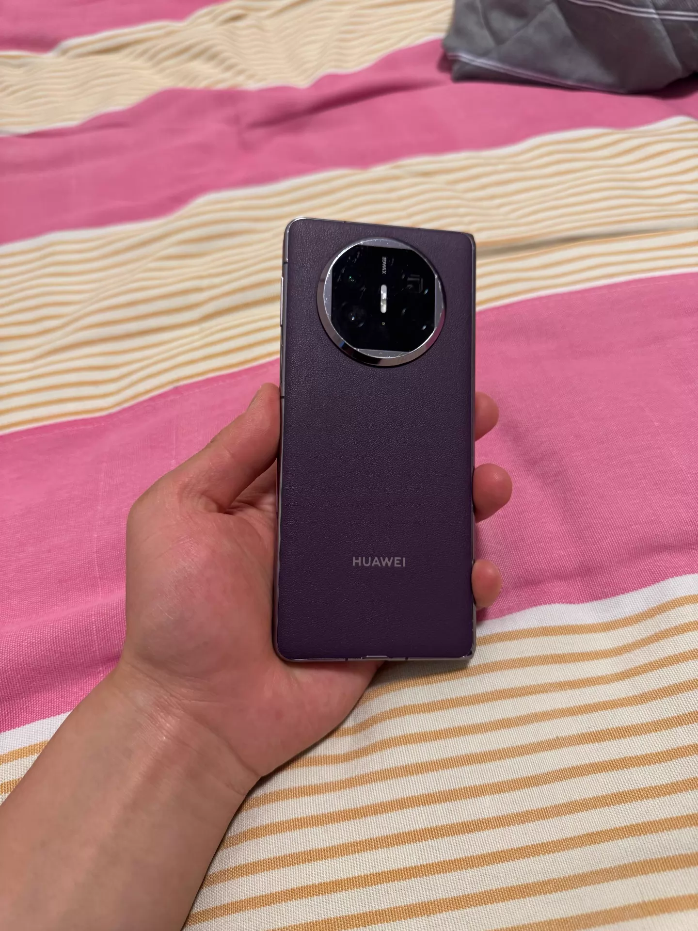 华为 mateX5 紫色 二手实拍
