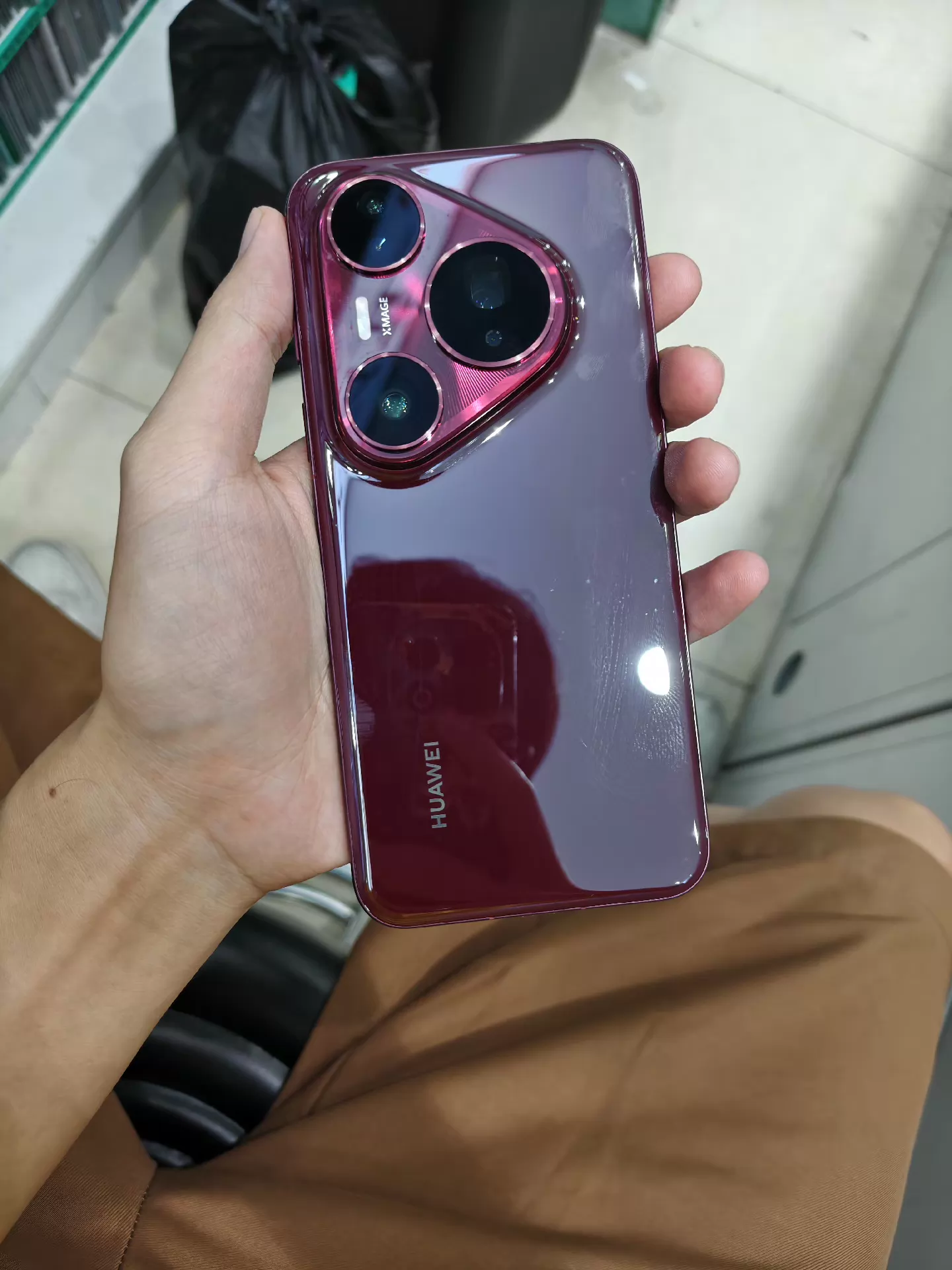 华为 pura80pro+ 512G 红色 98新