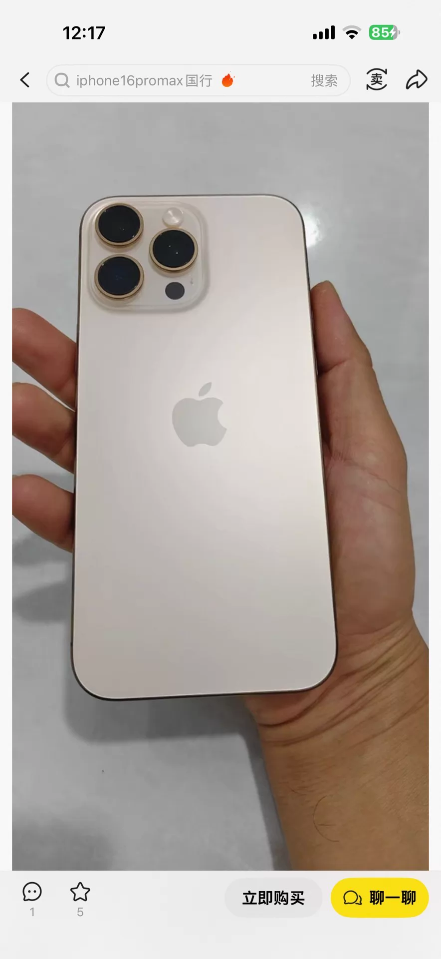 Apple iPhone 沙漠金 二手实拍